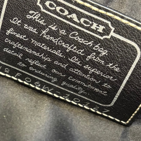 Coach vintage y2k 10127 black striped signature messenger bag - Picture 9 of 10